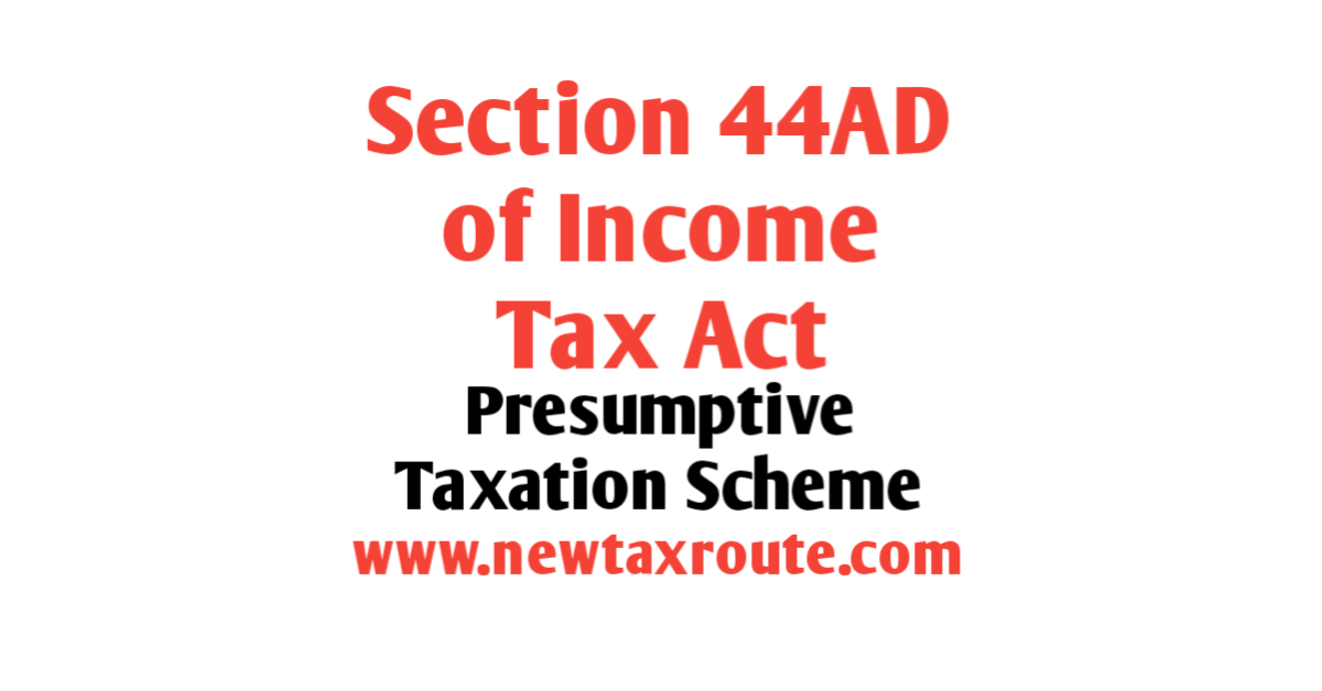 44AD of Income tax Act
