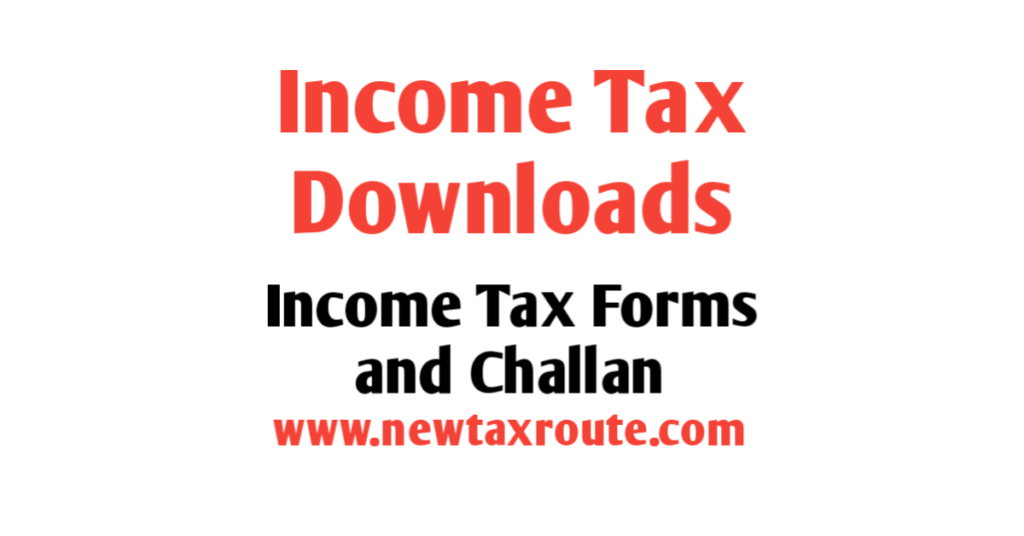 Download Income tax forms | challans