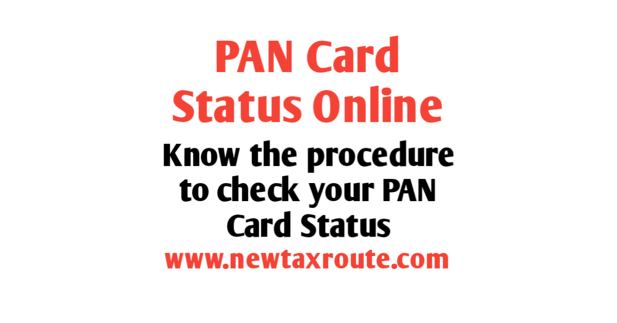 PAN Card Online Status Checking