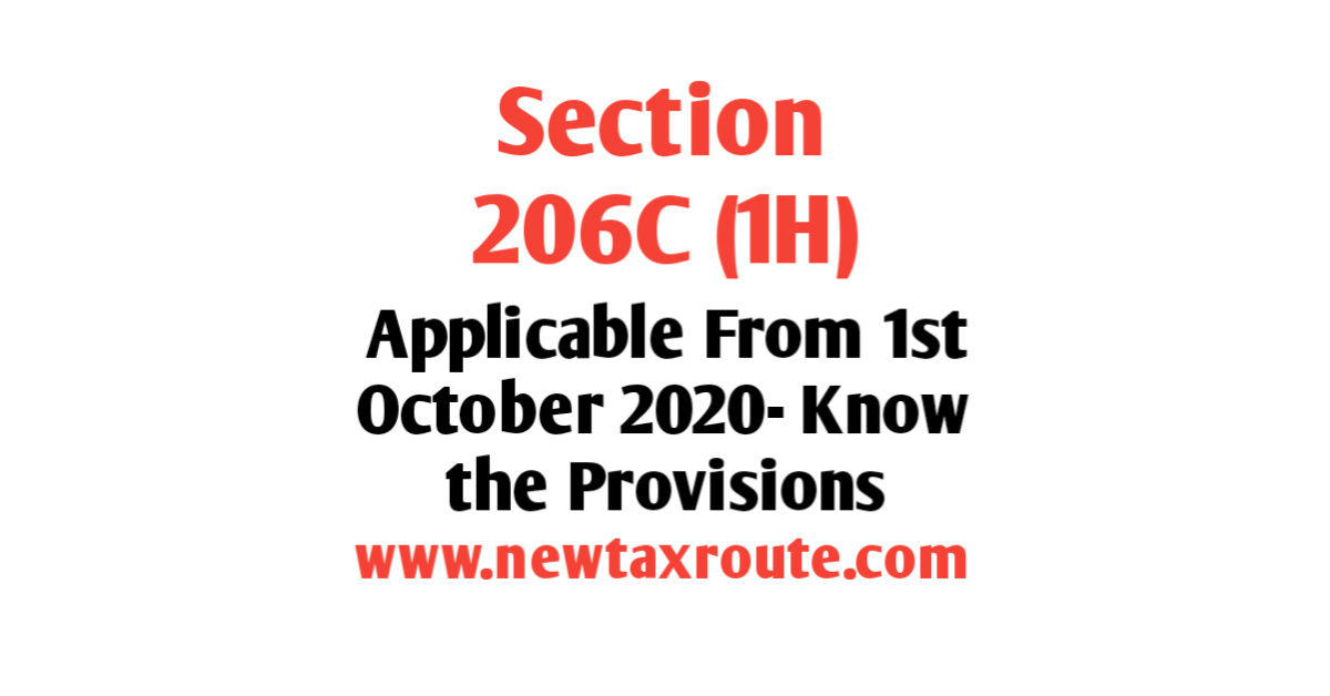 Section 206C (1)- TCS on sale of goods