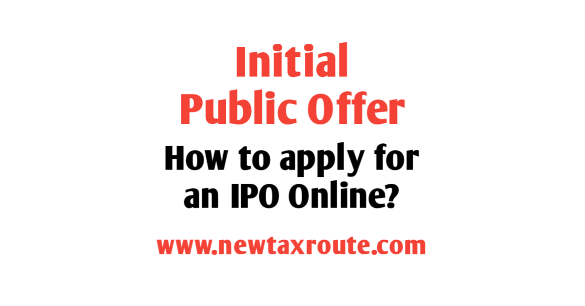 How to apply for an IPO