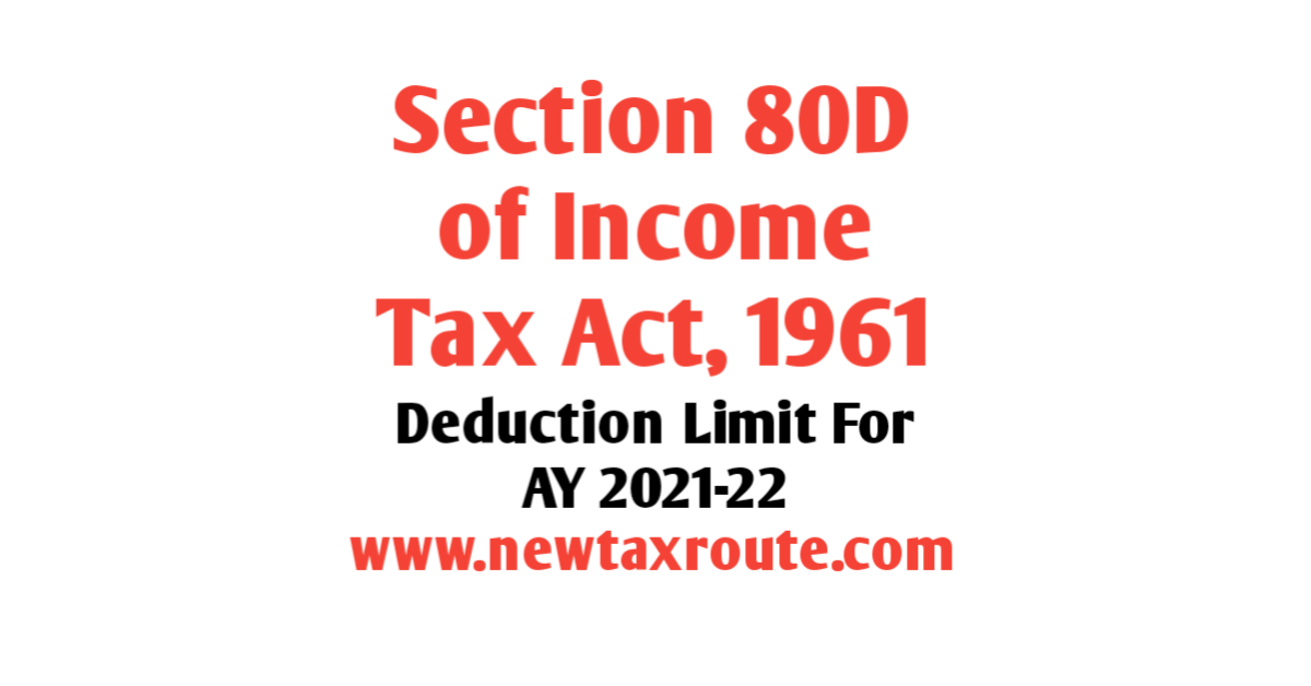 Section 80D of Income Tax Act for AY 2021-22
