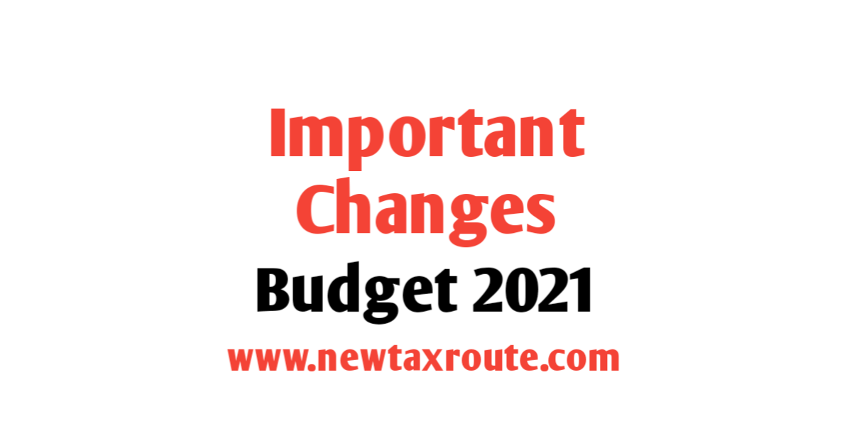 income tax changes in budget 2021