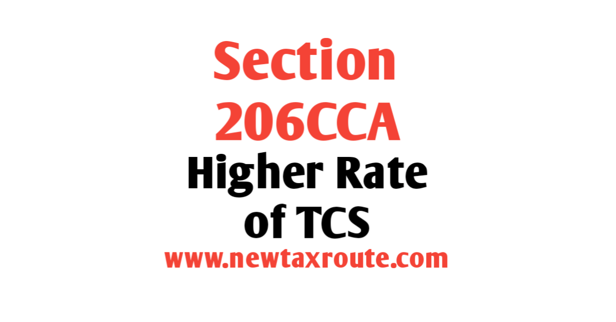 Section 206CCA of the Income Tax Act 1961