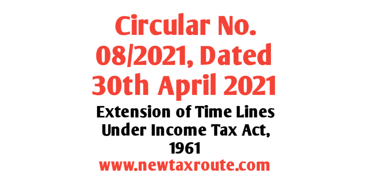 Circular No. 08/2021: Dated 30th April 2021