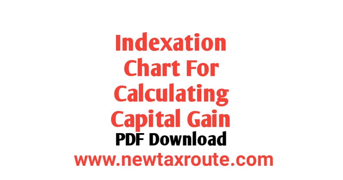 Indexation Chart PDF Download